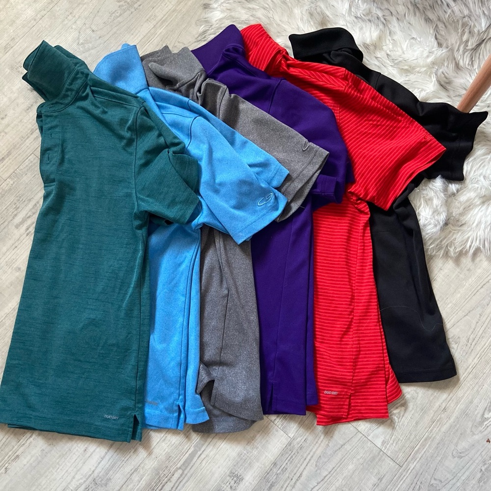 Lot of 6 Men’s champion duo dry polo shirts 👕